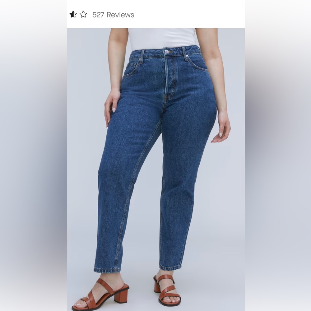 Everlane The Curvy 90s Cheeky Straight Jean Size 33 Ankle NWT